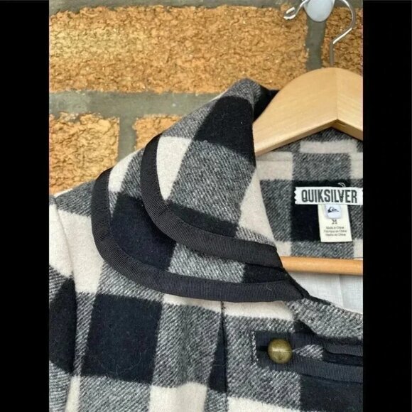Quiksilver Plaid Wool Jacket medium - Picture 6 of 10